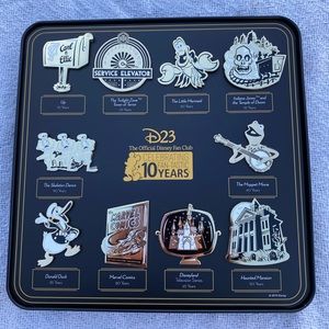 Disney D23 -2019 -10 Fan-Tastic Milestones Pin Set